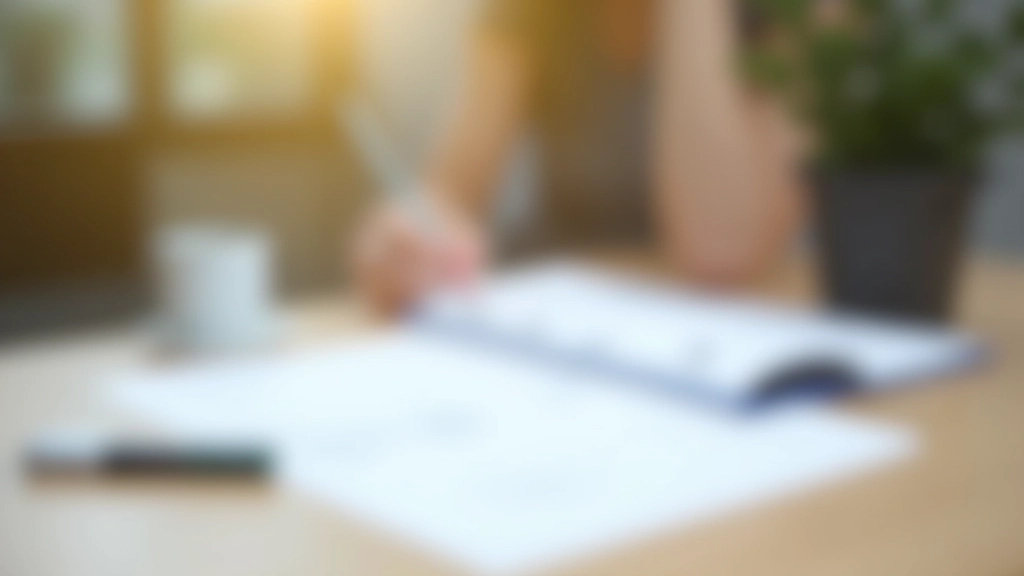 Finanzplanung mit Tabelle, Stift und Taschenrechner auf Schreibtisch
